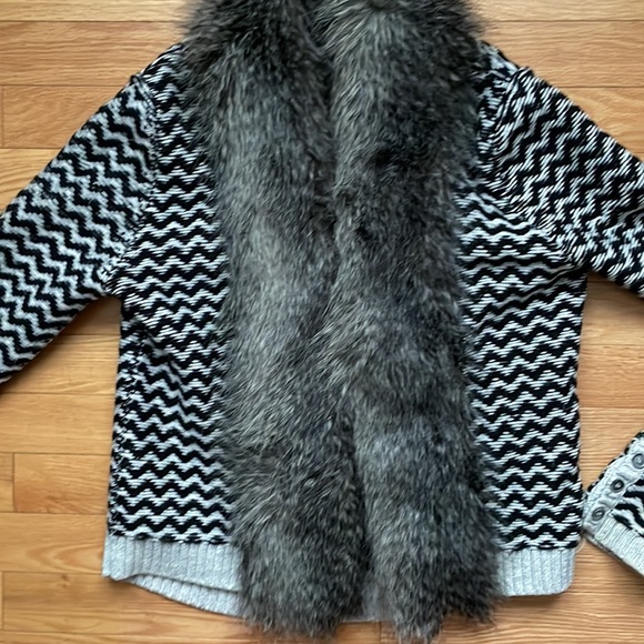 Ella Moss cashmere blend cardigan sweater - Picture 5 of 6